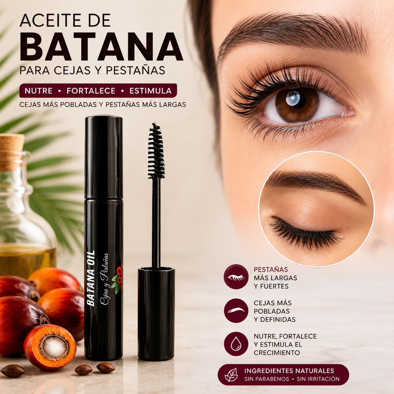 ACEITE DE BATANA CEJAS Y PESTAÑAS 12 ML