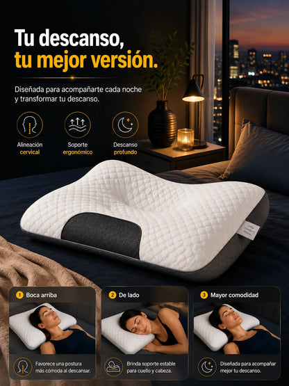 ALMOHADA CERVICAL ORTOPÉDICA 2x1 + ENVÍO GRATIS